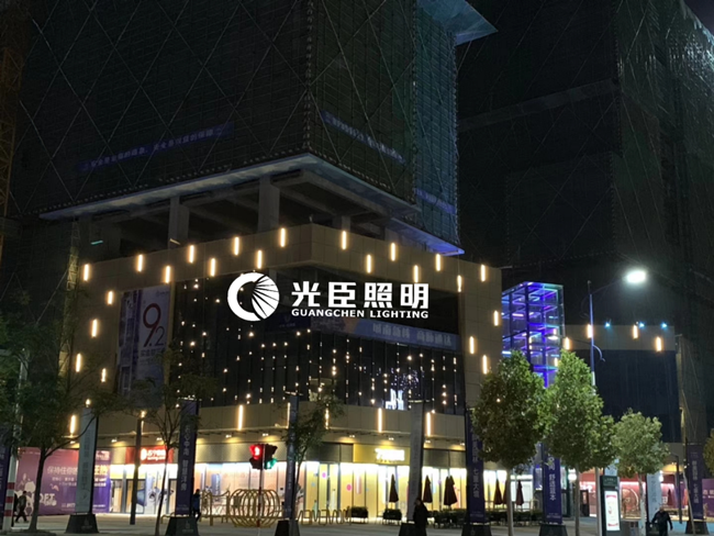 商業廣場亮化，DMX512點光源打造星空閃爍效果
