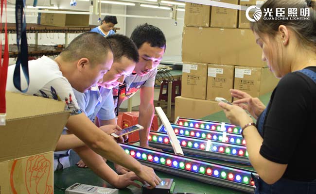 DMX512洗墻燈調試